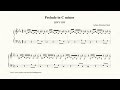Bach Prelude In C Minor BWV 999