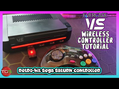 Evercade VS - Setting up a Wireless Controller (Retro-Bit Sega Saturn) Guide / Tutorial / Mapping