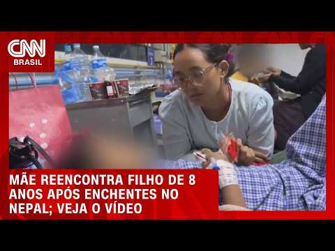 Vídeo mostra mãe se reencontrando com filho de 8 anos após enchentes | CNN BRASIL