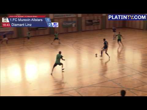 21.01.17 Wr. Neustadt 1. FC Murexin Allstars - FC Diamant Linz - 1:3  (1. Halbzeit / 18:48) am 21.01