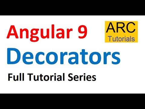 Angular 9 Tutorial For Beginners 9 Decorators
