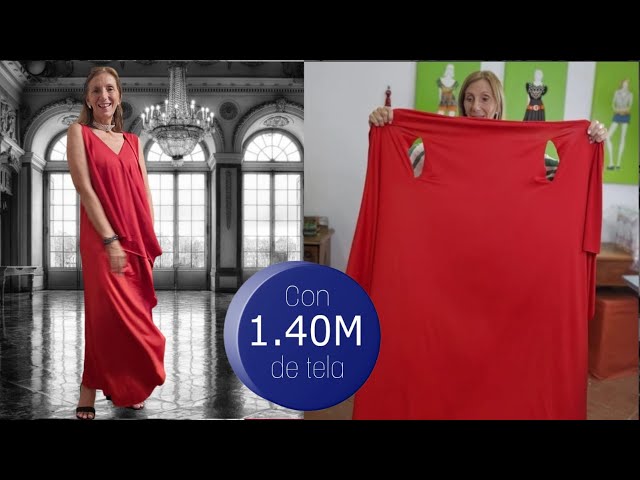 Vídeo relacionado con Vestidos de Verano para Mujer Informales de Malla con Cuello Abierto Dobladillo sin Mangas Estilo Swing (Red S)