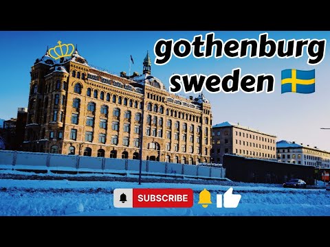 Snowy Winter Walk in Gothenburg, Sweden 2026 | 4K Relaxing City Tour