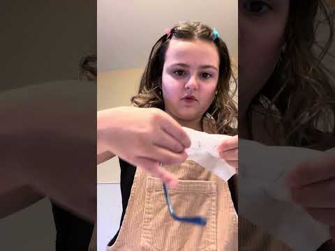 Gracelyn getting ready. Kids getting ready for the day.