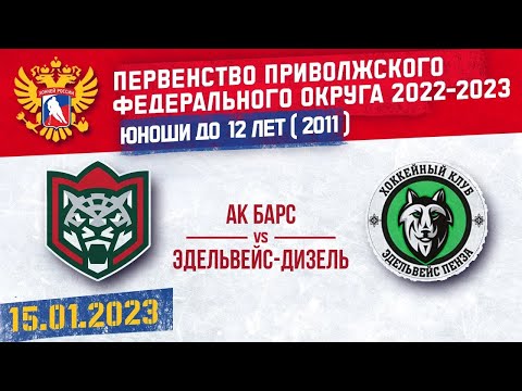 АК БАРС vs ЭДЕЛЬВЕЙС-ДИЗЕЛЬ 2011 г. р. 15.01.2023