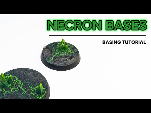 How to create and  paint a Glowing Necron Base: A Step-By-Step Guide