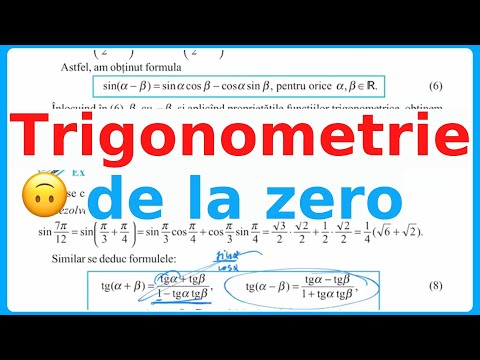 Trigonometrie de la Zero (cl. 10) Functia sinx, cosx, tgx, ctgx Cerc trigonometric. Lectia 1