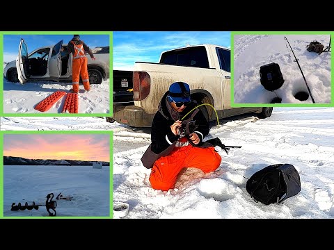 Solo Ice Fishing Run &amp; Gun In Honda Ridgeline (Gear I Bring &amp; How to Get Vehicle Unstuck)