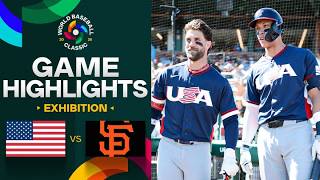 United States vs. Giants 2026 World Baseball Classic | Exhibition Game Highlights