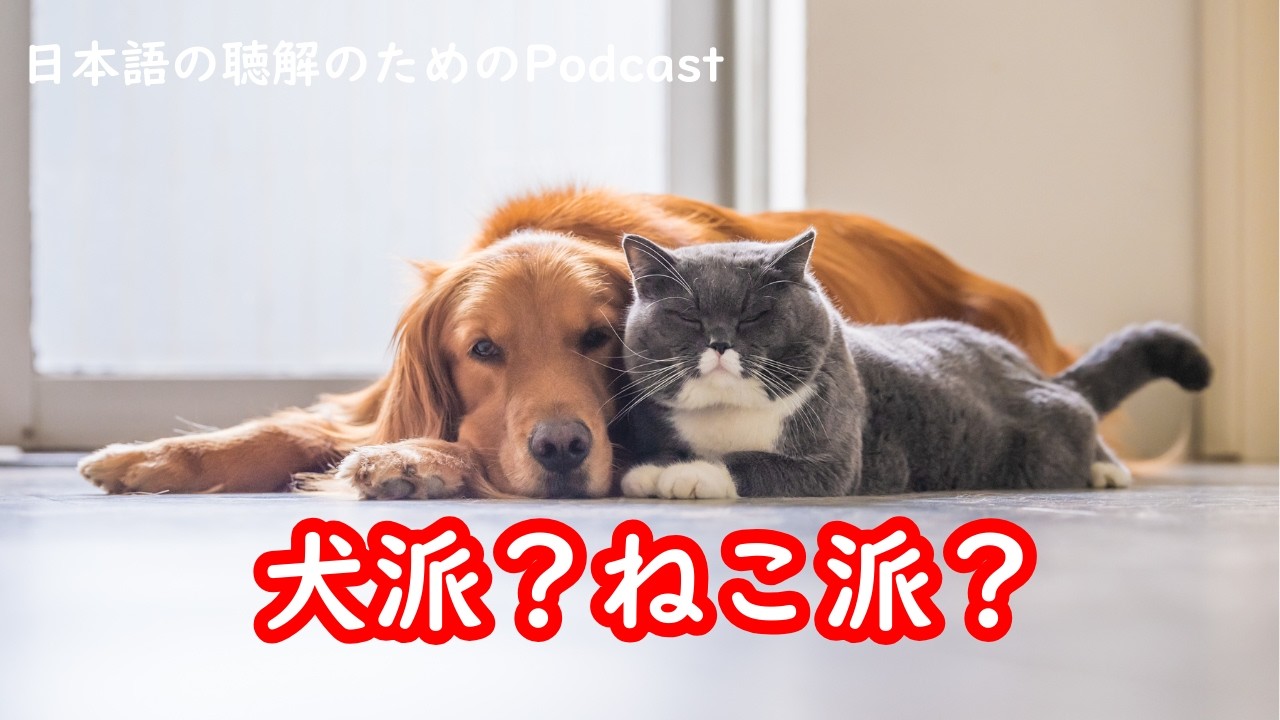 日本語の聴解Podcastー犬派？ねこ派？ーEp.239