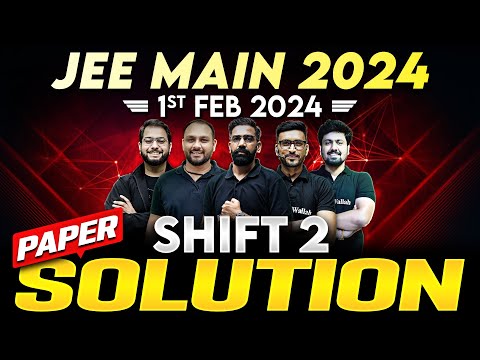 JEE Main 2024 Paper Discussion, ATTEMPT 1 | 01st February - SHIFT 2 ⚡️