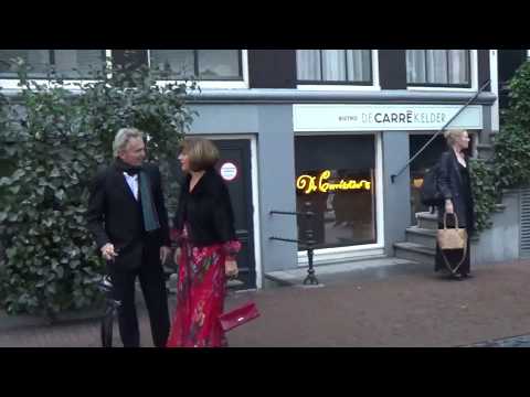 Premiére  musical The Book of Mormon : Tom Egberts en vrouw  @koninklijk theater carré Amsterdam