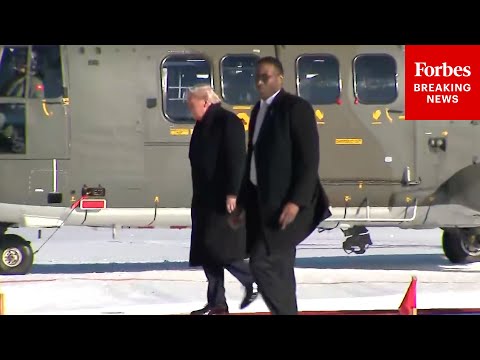 BREAKING NEWS: President Trump Arrives In Davos, Switzerland, To Speak At The World Economic Forum