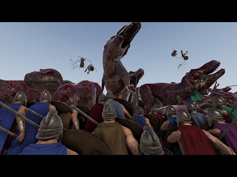 1.000.000 T-REX vs 4.000.000 SPARTANS - Ultimate Epic Battle Simulator 2