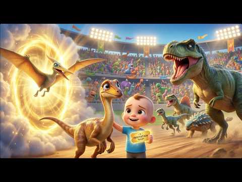 🦖 DINOSAUR RACE FESTIVAL! 🏁 Tiny Boy Helps Scared Dino Beat the BULLY — Kids Story 2025"