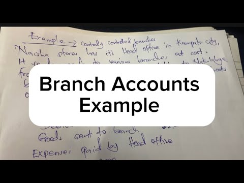 Branch accounts introduction Accounting