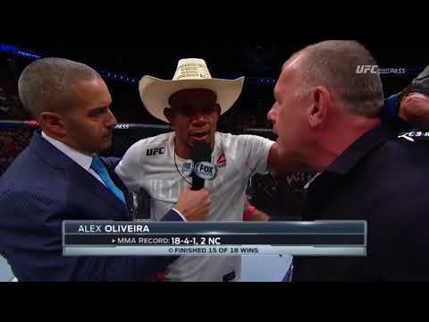Fight Night Glendale: Alex Oliveira Octagon Interview