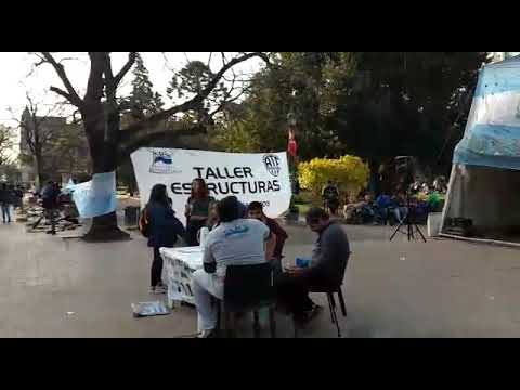 Sigue el acampe de Astillero y hoy habrá show musical en apoyo al reclamo en Plaza San Martín