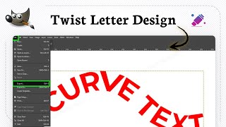 How to curve text in GIMP (Creative Flow Design)
