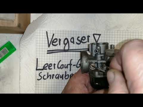 Vergaser von Grund auf neu einstellen! Probleme damit beheben!Danke Teil 1
