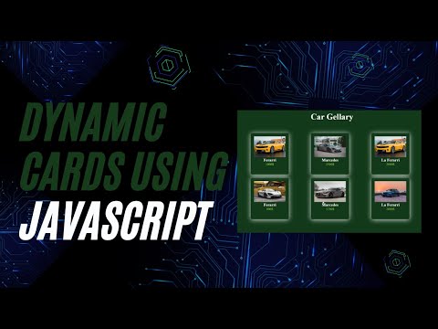 Create A Dynamic Cards Using Javascript Html Css Javascript