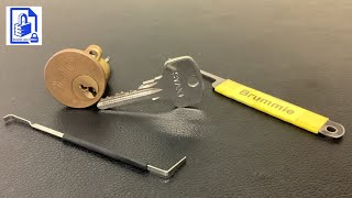 663. Yale rim cylinder front door lock picked open with homemade lock pick made from hacksaw blade