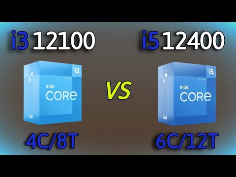 i5 12400 vs i3 12100 - benchmark and gaming test 1080p high setting