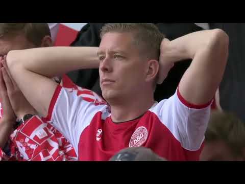Christian Erickson Fall Euro 2020 Denmark vs Finland