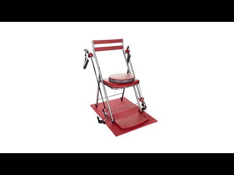 Chair Gym Exercise System with Twister Seat, Mat   DVDs