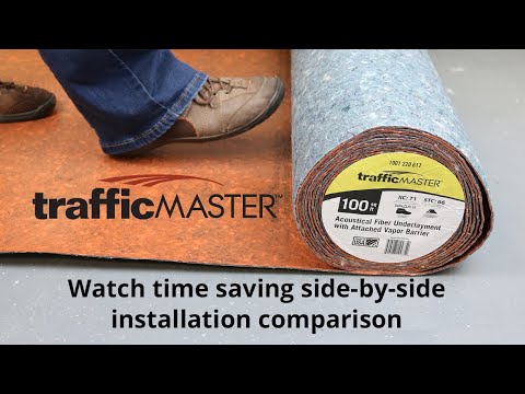 TrafficMaster Fiber Underlayment - Ease of Installation