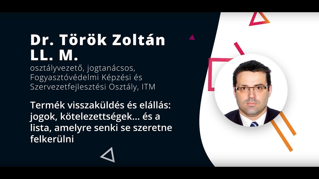 Török Zoltán - Termék visszaküldés és elállás: jogok, kötelezettségek