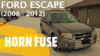 Ford Escape - HORN FUSE LOCATION (2008 - 2012)