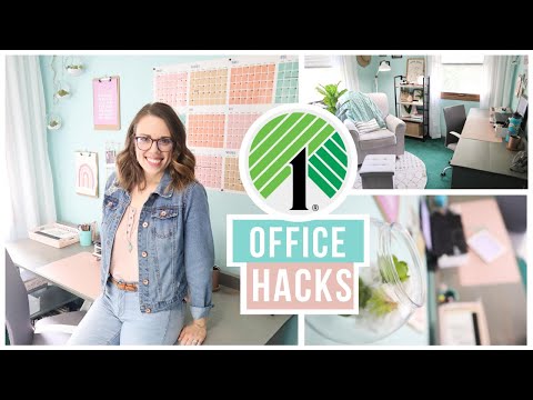 HOW TO ORGANIZE YOUR OFFICE ON A DOLLAR TREE BUDGET