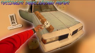 Replacing the Passenger Door Window Motor in My Cutlass With a Brand New Motor