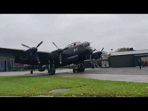 Avro Lancaster NX611 Just Jane engine startup