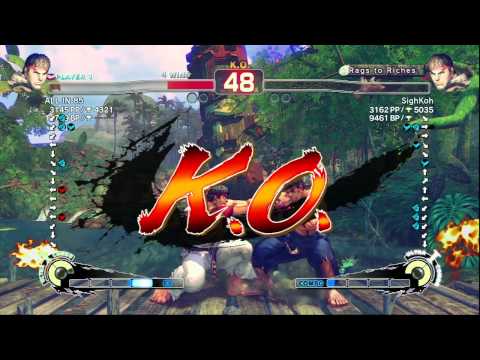 SSF4 AE 2012: ALLIN85 (Ryu) vs SighKoh (Ryu) - Endless (First to 5) - True HD - Prt.5