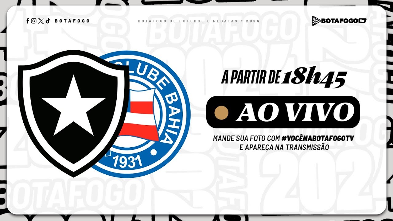 AO VIVO | Botafogo enfrenta o Bahia pelo Campeonato Brasileiro Sub-20