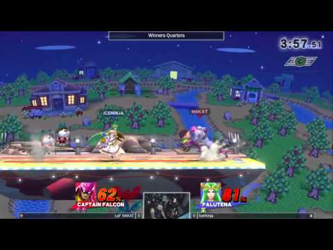 GOML 2015 - LoF NAKAT (Falcon) vs IceNinja (Palutena) - Wii U Singles Winners Quarters