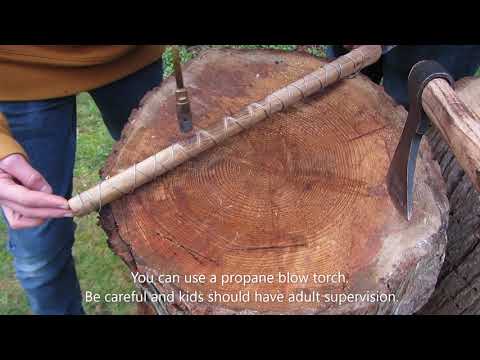 Making your tomahawk handle look better with house hold items.