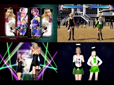 04 Alisa y Lili  BK vs  Alisa y Lili Verde  - Tekken tag tournament 2