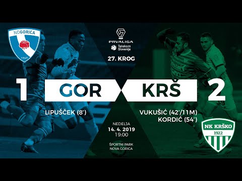 27.krog: Gorica - Krško 1:2 ; Prva liga Telekom Slovenije 2018/2019
