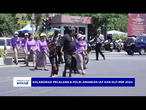 KOLABORASI PECALANG DAN POLRI AMANKAN IAF DAN HLF MSP 2024