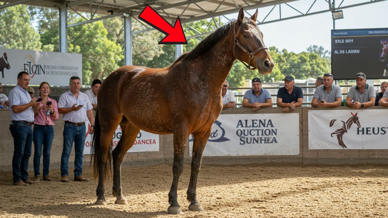 RIRAM DO CAVALO QUE ESTAVA SUJO NO LEILÃO, NINGUEM O QUIS — MAS ELE CALOU TODOS QUANDO ...