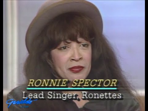 1990.  Ronnie Spector in studio to talk a life of rock 'n roll
