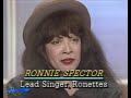 1990.  Ronnie Spector in studio to talk a life of rock 'n roll