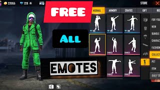 How To Get Free All Emotes IN Free Fire #freefirediamond #freefire#freeemotesinfreefire #totalgaming