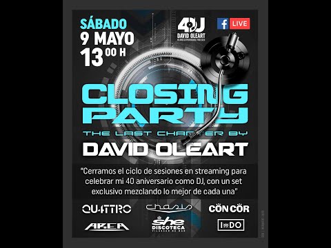 David Oleart - Closing Party Live - 09-05-2020 (Parte 1 de 2)