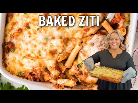 Easy Baked Ziti - Pasta Casserole