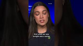 #AOC disagrees with #Trumps #CNN town hall
