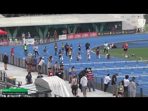 U13 Boys 80m Hurdles Heat 1: 2022 Commonwealth Bank State Combined Events Championships